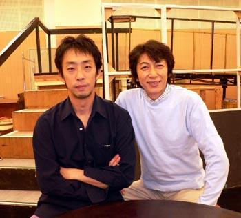 篠井英介(右)と北村有起哉