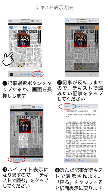 テキスト表示